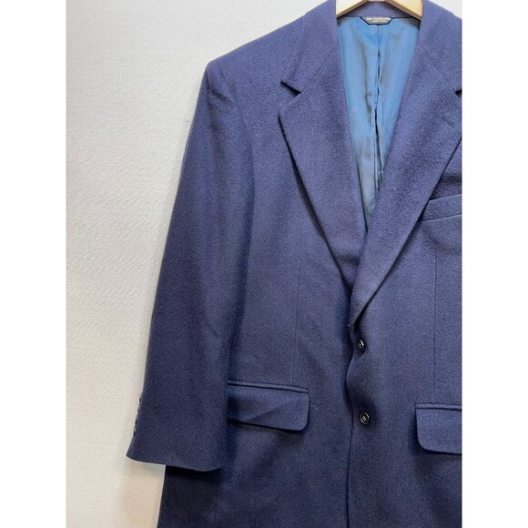 Bill Blass Men's Notch Collar 2-Button Blazer Sports Coat 40R Blue Long Sleeve - Picture 8 of 13
